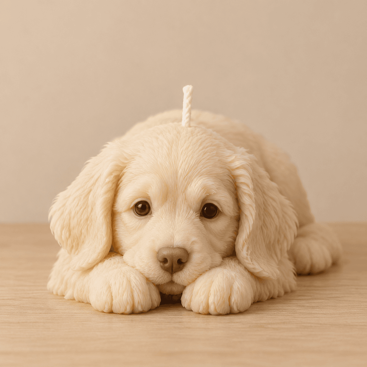 Golden Retriever Puppy candle by Dreaming Day